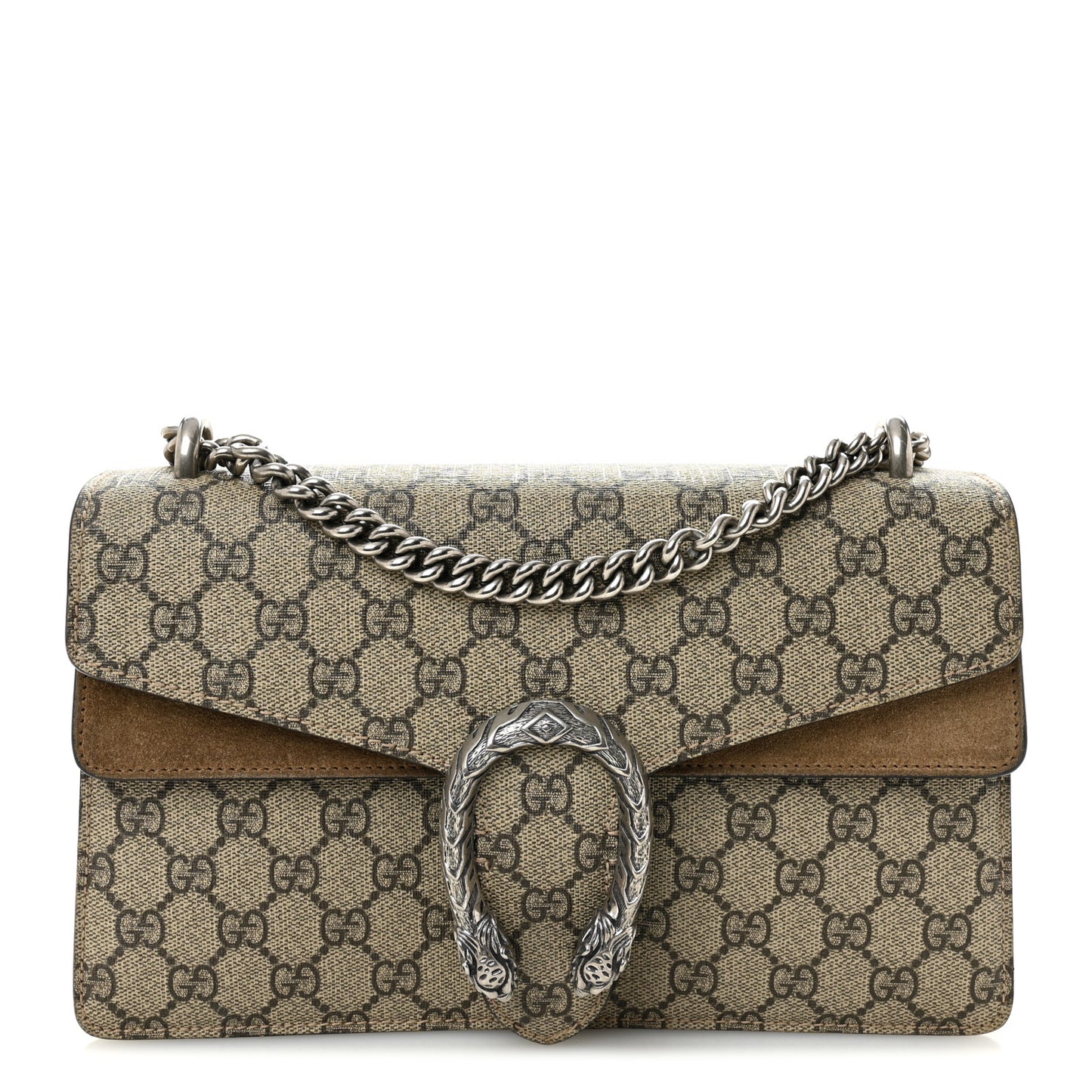 GG Supreme Monogram Small Dionysus Shoulder Bag Taupe