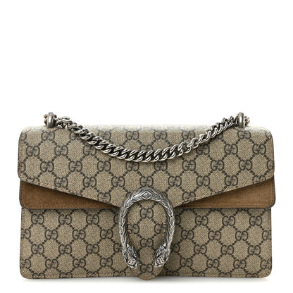 Gucci GG Supreme Monogram Small Dionysus Shoulder Bag Taupe 1 of 11