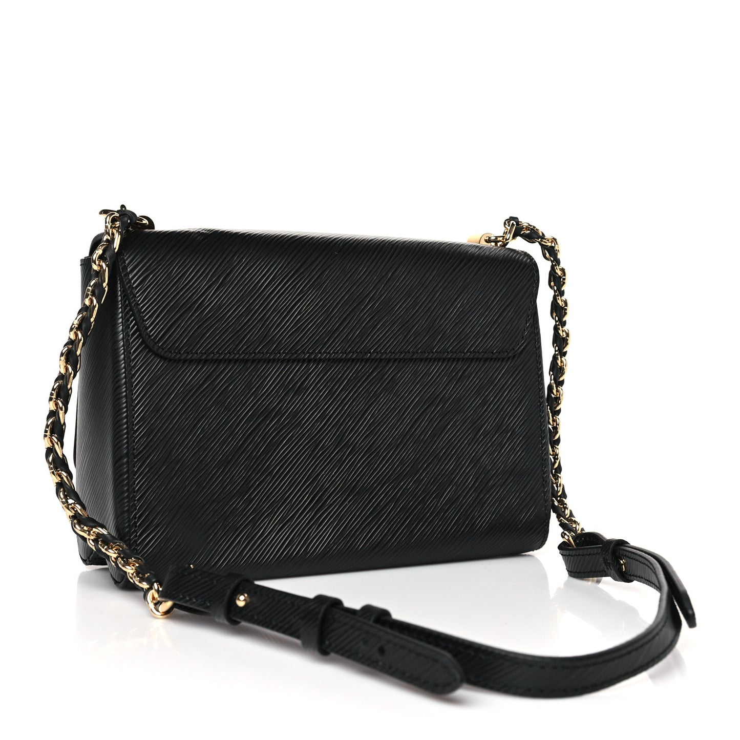 Epi Twist Braided Strap Shoulder Bag MM Black