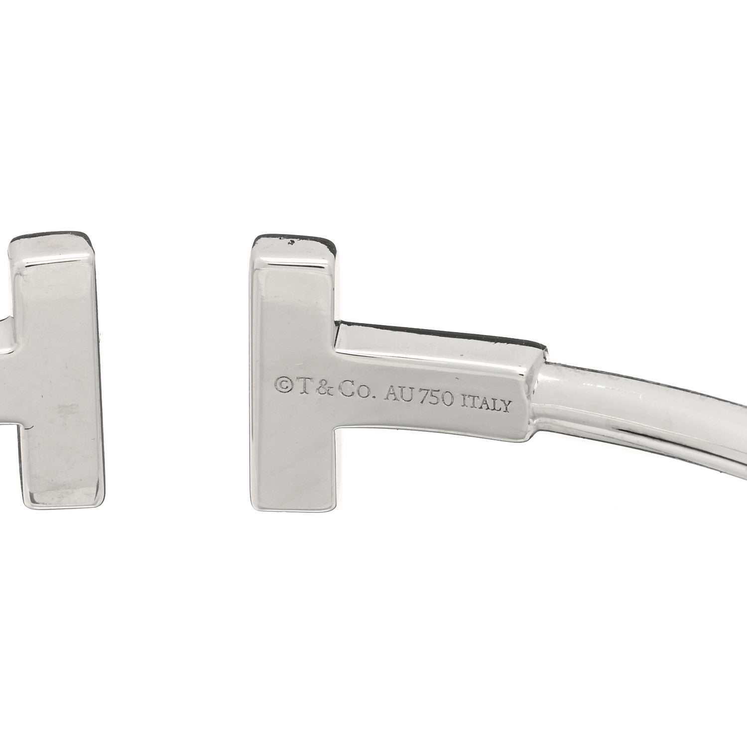 Tiffany 18K White Gold T Wire Bracelet 3 of 3