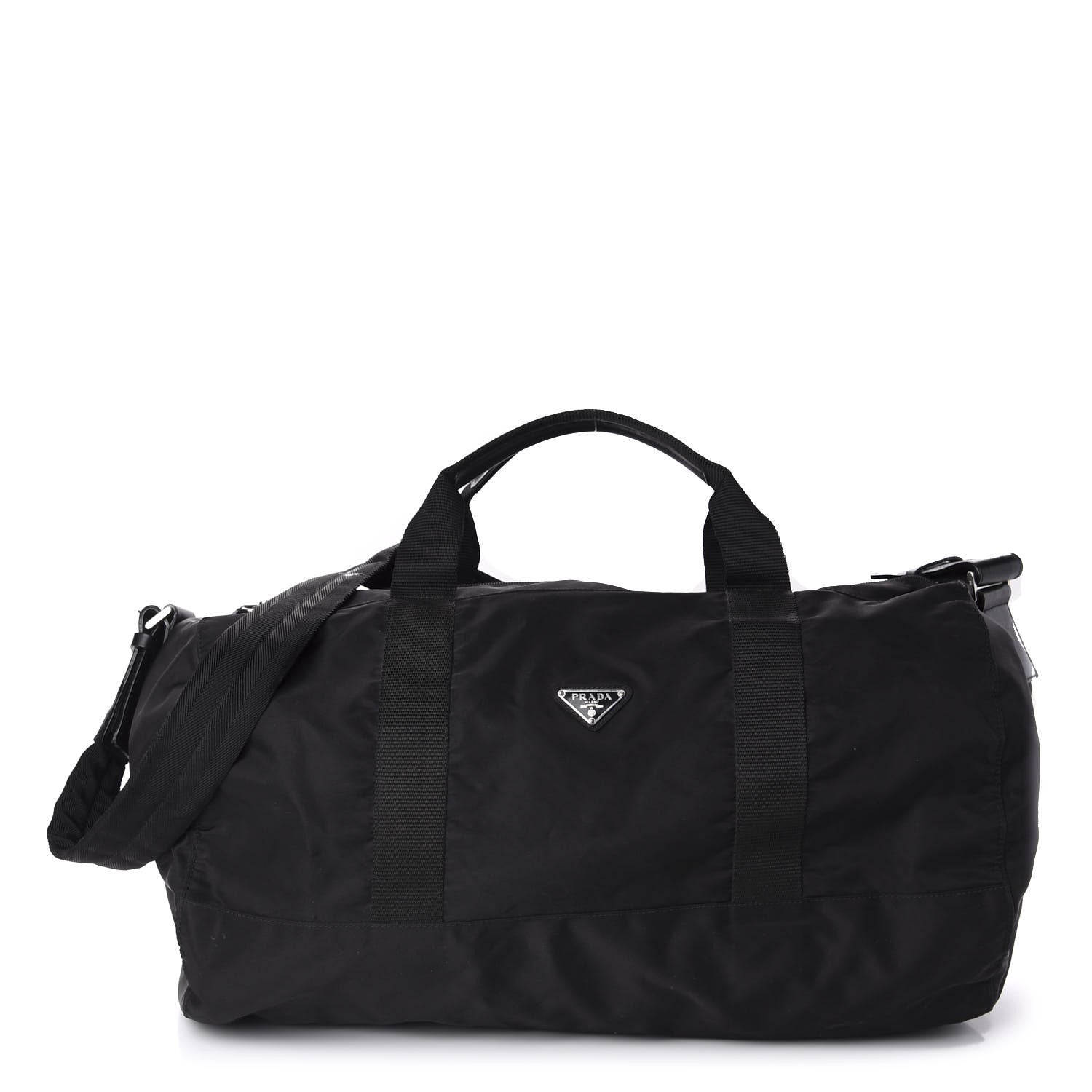 Prada Tessuto Nylon Duffel Bag Black 1 of 9