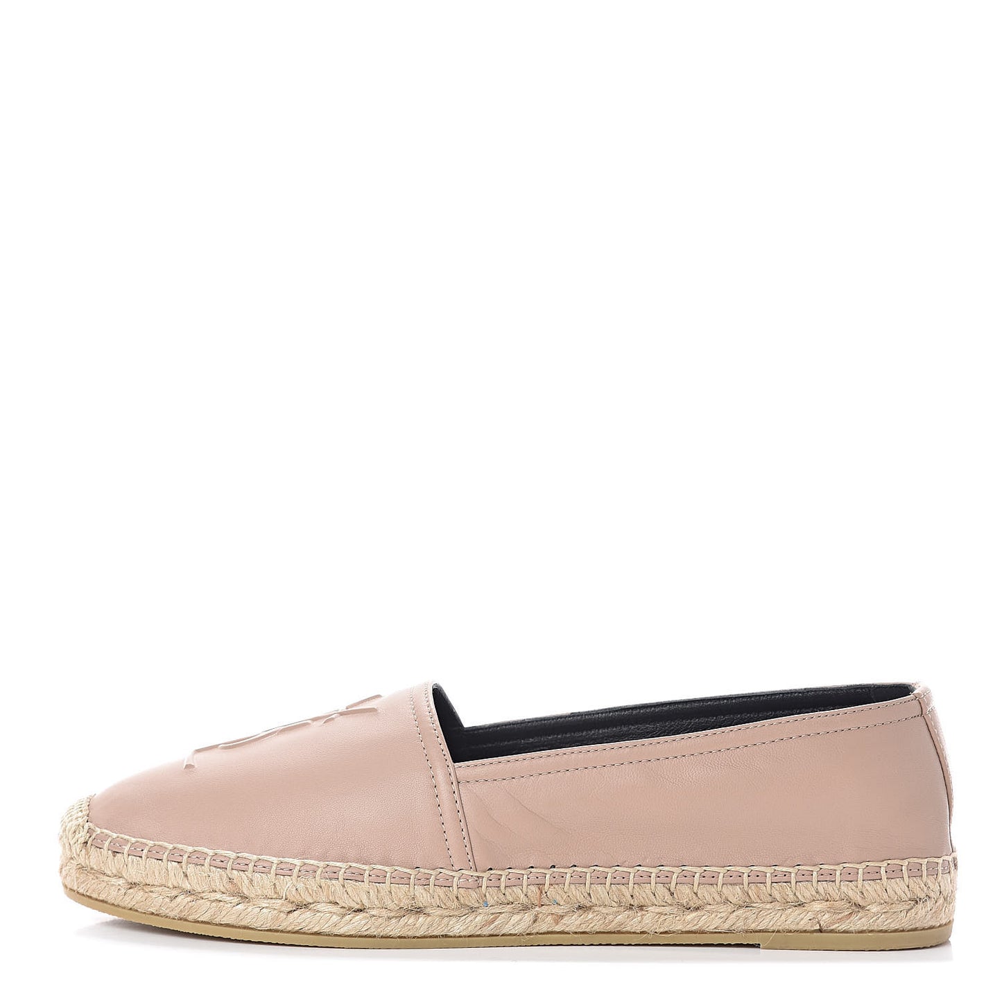 Lambskin Monogram Espadrilles 38 Nude