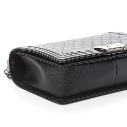 Chanel Caviar Quilted New Medium Boy Flap Black 8 of 9