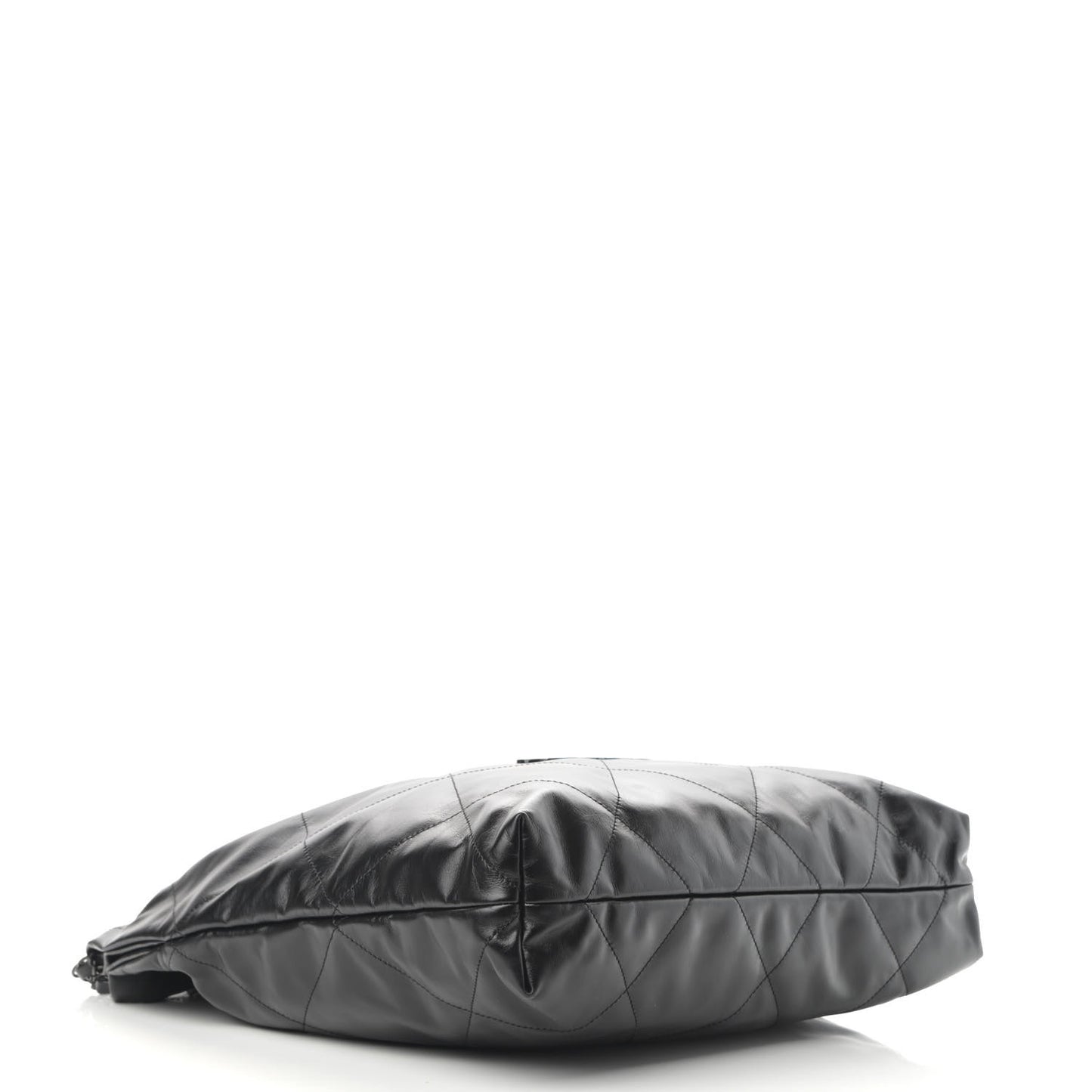 Shiny Calfskin Quilted Chanel 22 So Black