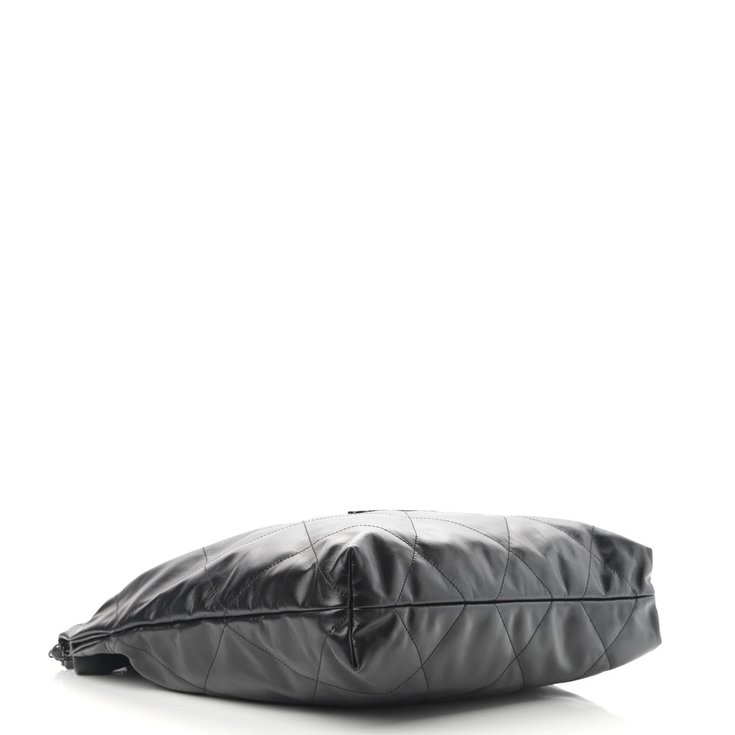 Chanel Shiny Calfskin Quilted Chanel 22 So Black 4 of 9