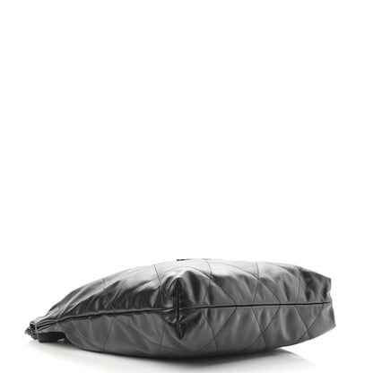 Chanel Shiny Calfskin Quilted Chanel 22 So Black 4 of 9