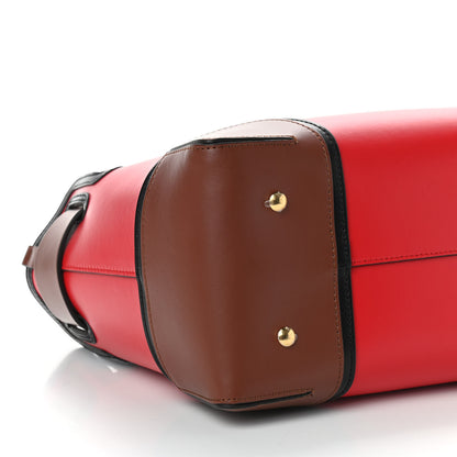 Burberry Smooth Calfskin Small Belt Bag Bright Red Tan Black 7 of 8