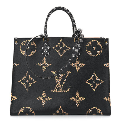 Louis Vuitton Monogram Giant Jungle Onthego GM Black 1 of 10