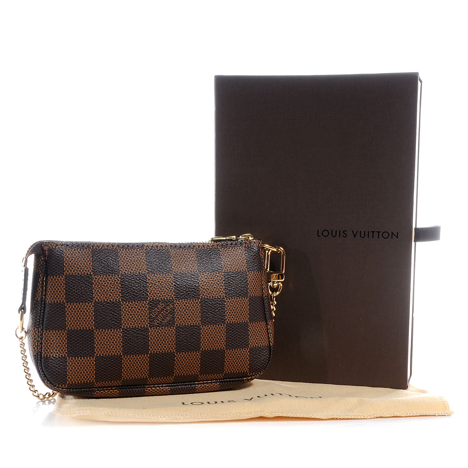 Louis Vuitton Damier Ebene Mini Pochette Accessories 5 of 8