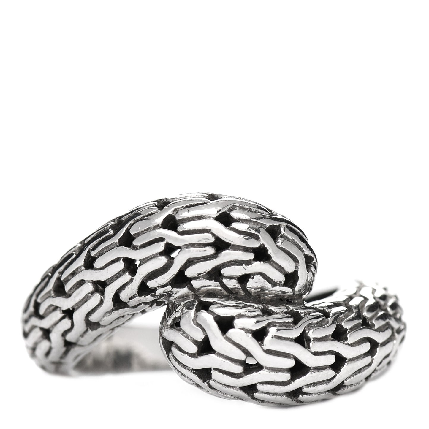 Sterling Silver Classic Chain Bypass Ring 55 7.25