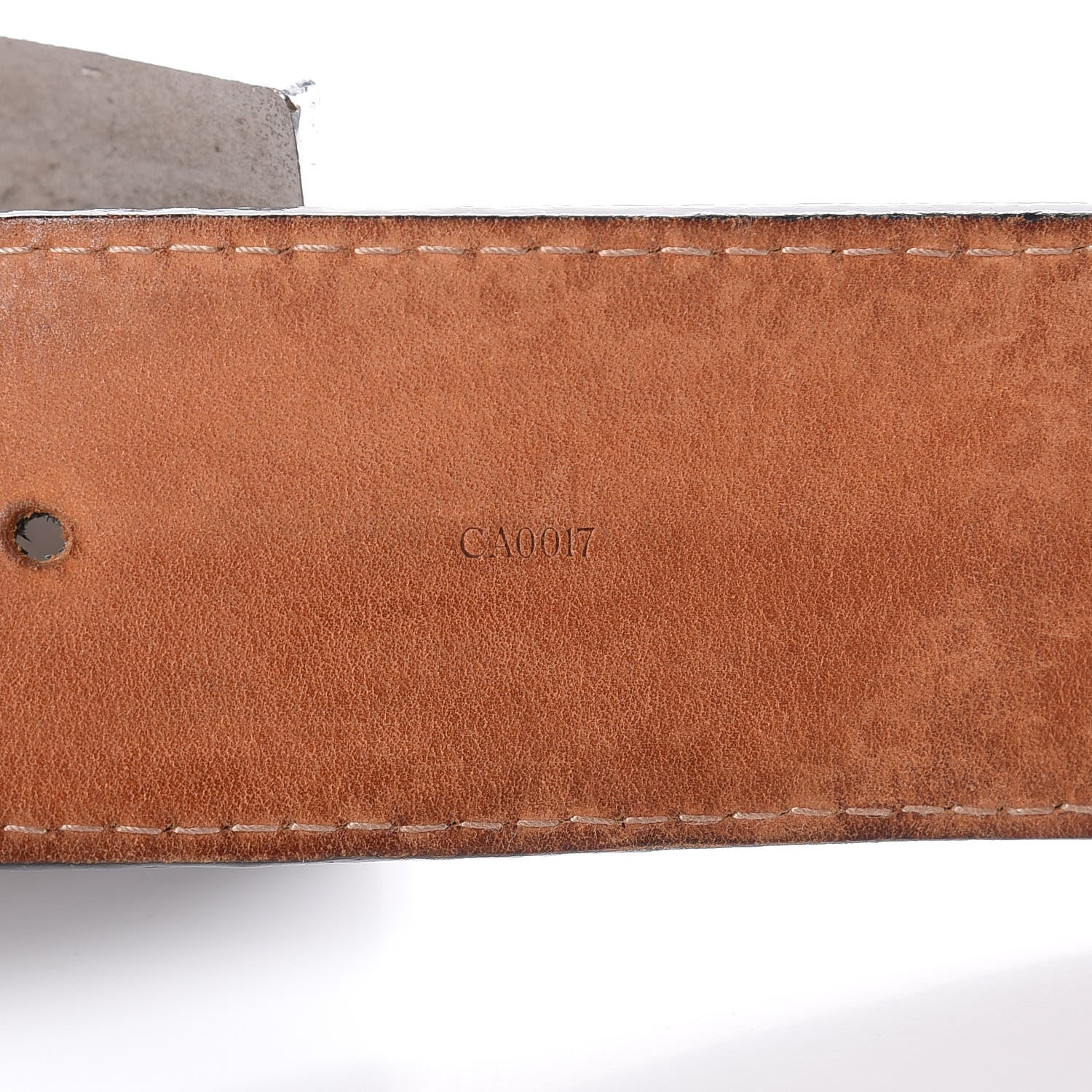 Louis Vuitton Calfskin Jeans Belt 90 36 Black 11 of 12