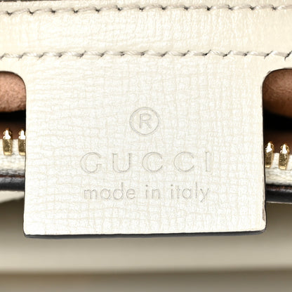 Gucci GG Supreme Monogram Small Horsebit 1955 Shoulder Bag Beige Mystic White 6 of 15