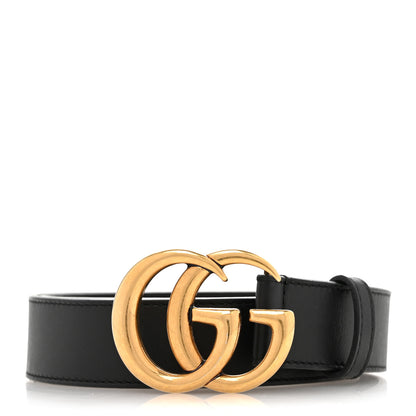 Gucci Calfskin Double G 30mm Belt 75 30 Black 1 of 8