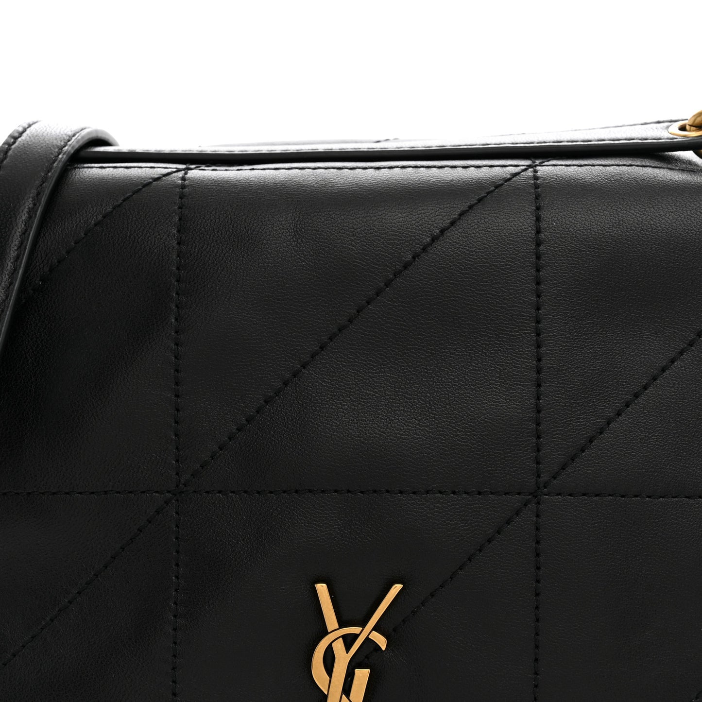 Lambskin Matelasse Monogram Small Jamie 4.3 Black