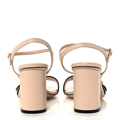 Gucci Lifford Calfskin GG Marmont Ankle Wrap 75mm Sandals 39 Skin Rose 6 of 10
