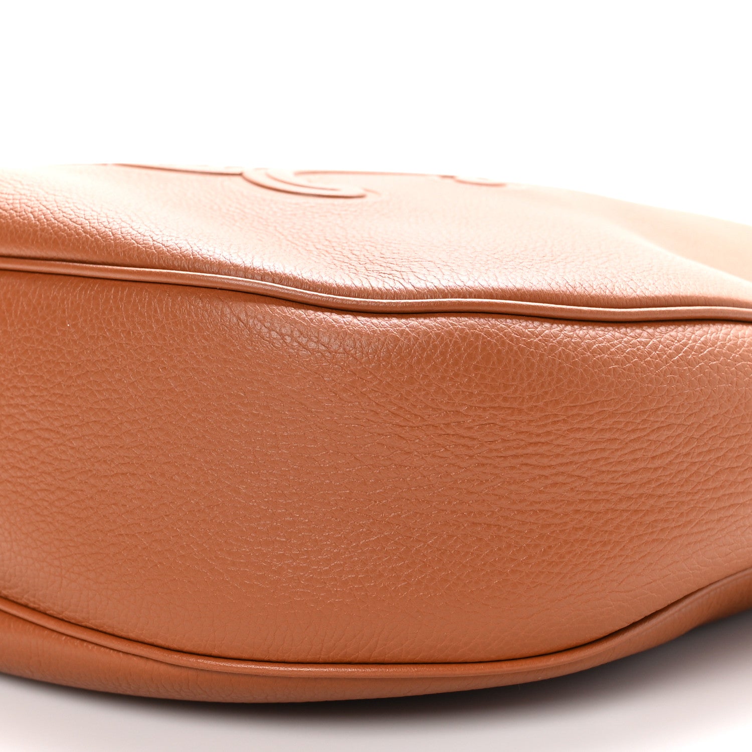 Celine Supple Calfskin Medium Triomphe Heloise Shoulder Bag Tan 9 of 10