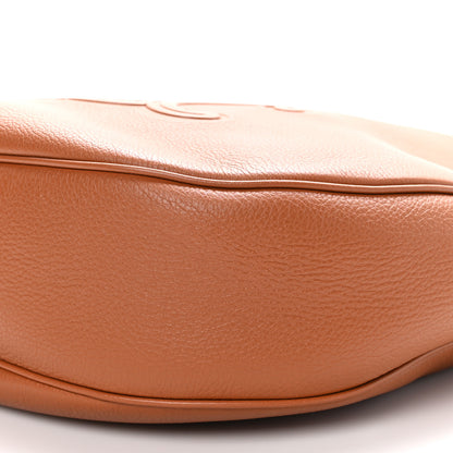 Celine Supple Calfskin Medium Triomphe Heloise Shoulder Bag Tan 9 of 10