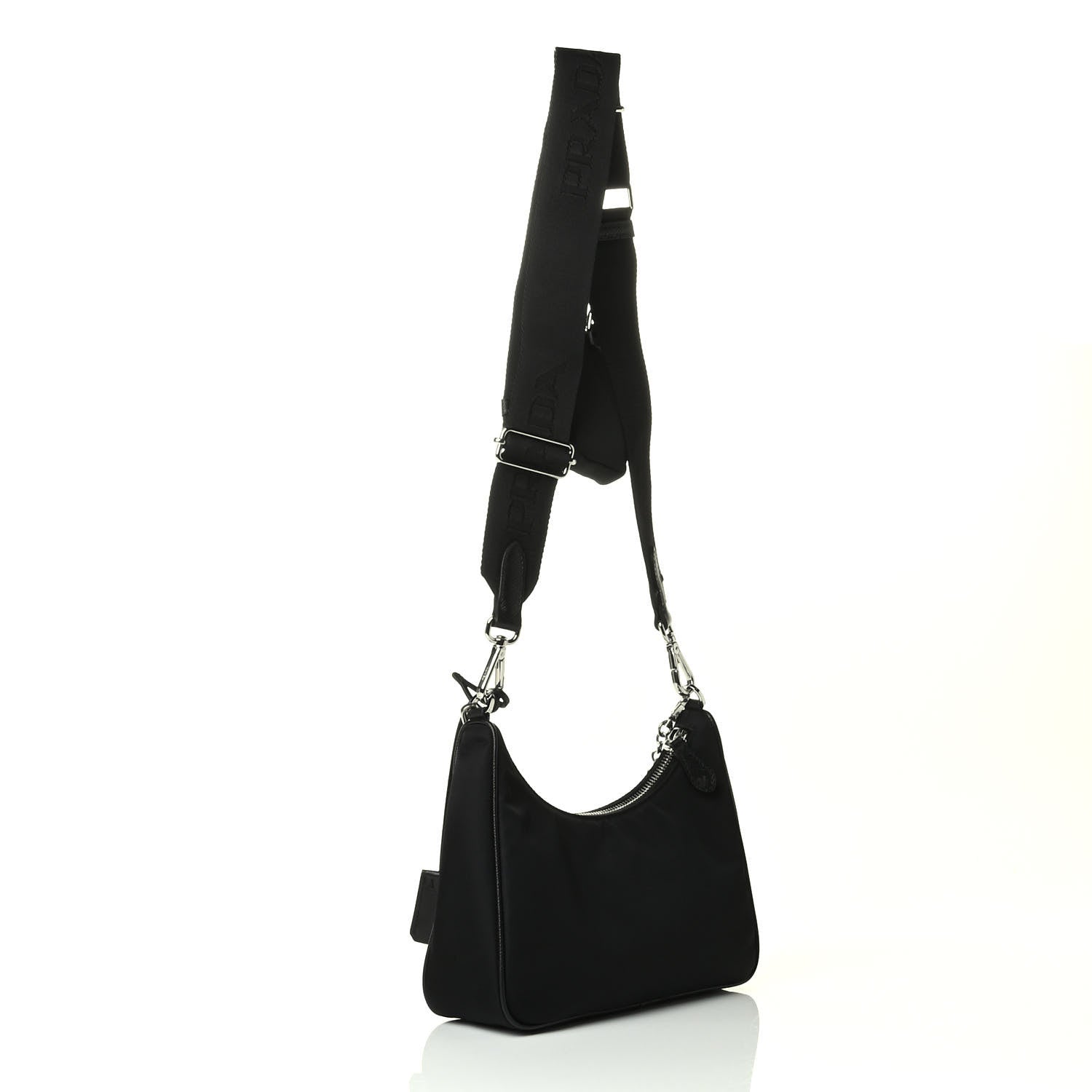 Prada Nylon Re-Edition 2005 Shoulder Bag Black 2 of 4