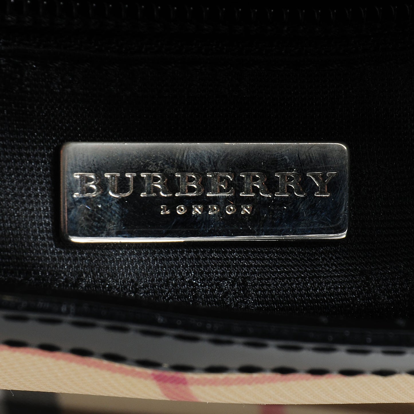 House Check Shoulder Bag Black