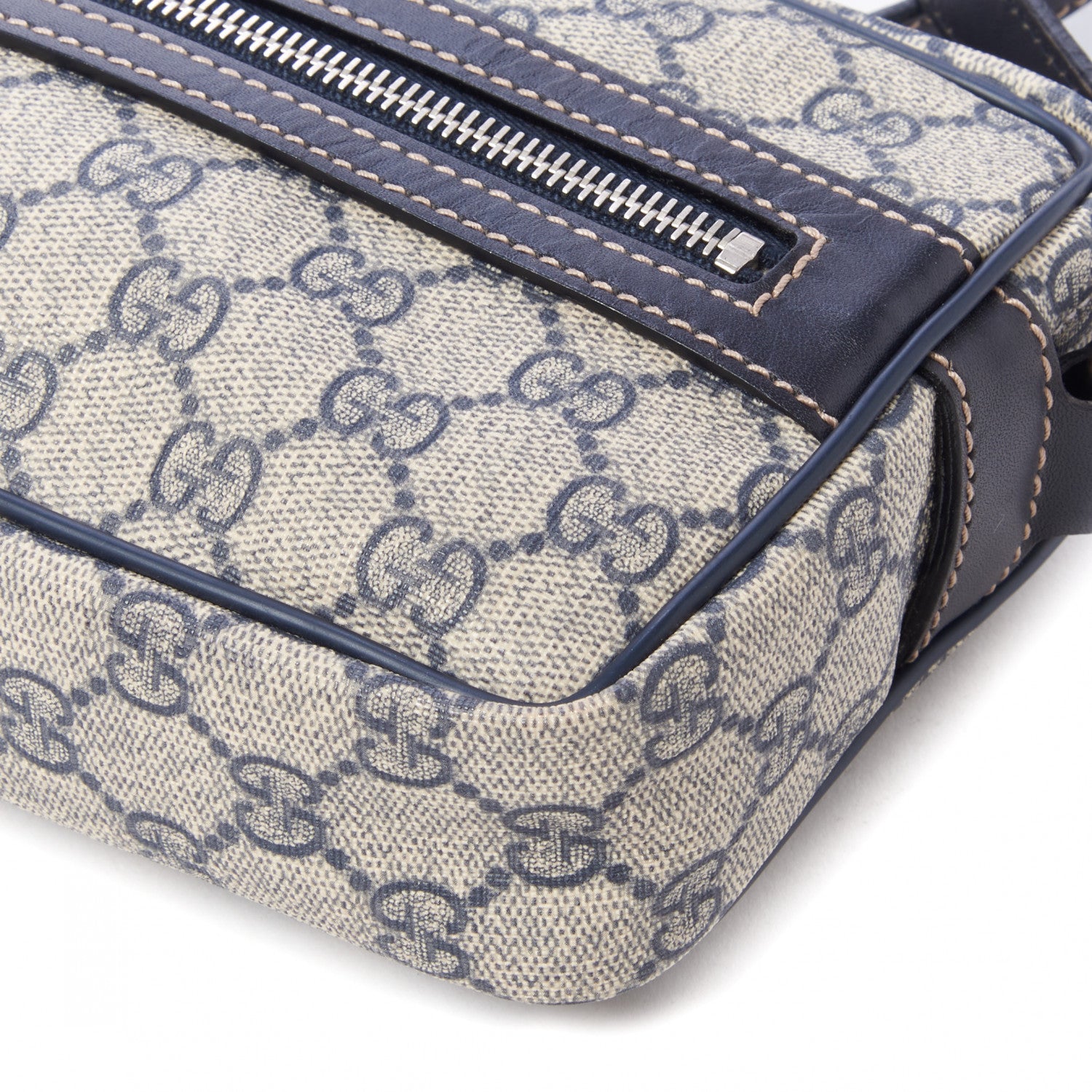 Gucci GG Plus Monogram Small Shoulder Bag Navy 4 of 8