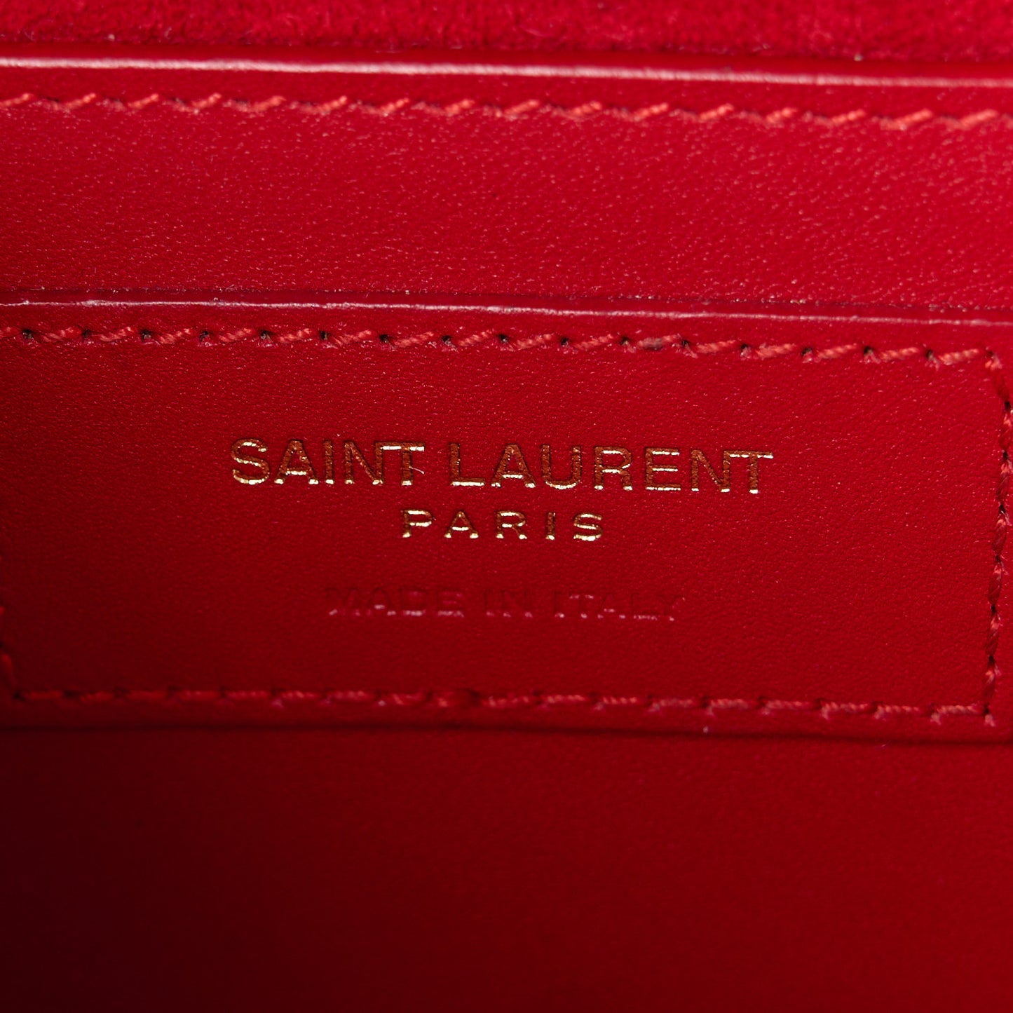 Smooth Calfskin Medium Classic Monogram Kate Tassel Satchel Lipstick Red
