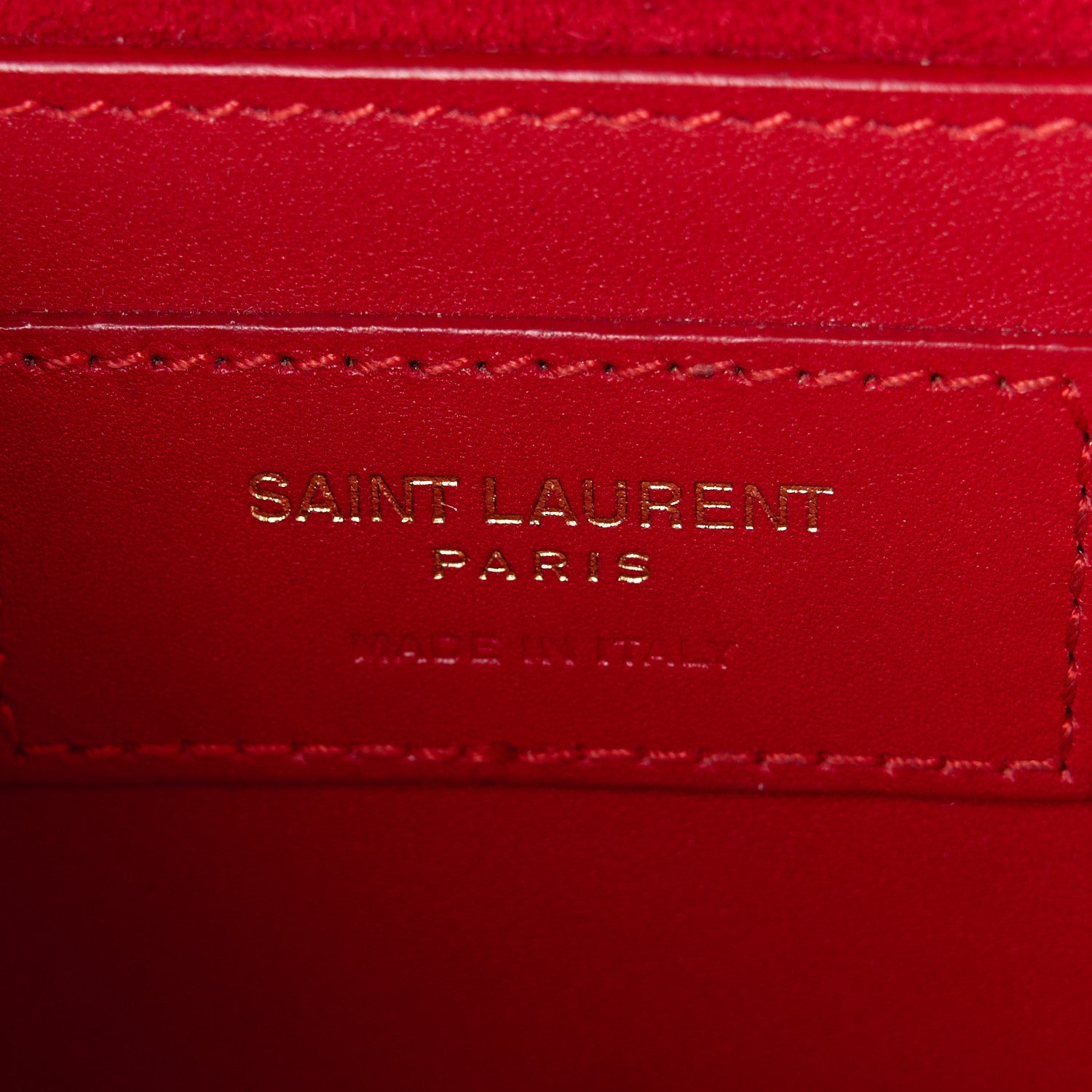 Saint Laurent Smooth Calfskin Medium Classic Monogram Kate Tassel Satchel Lipstick Red 6 of 11