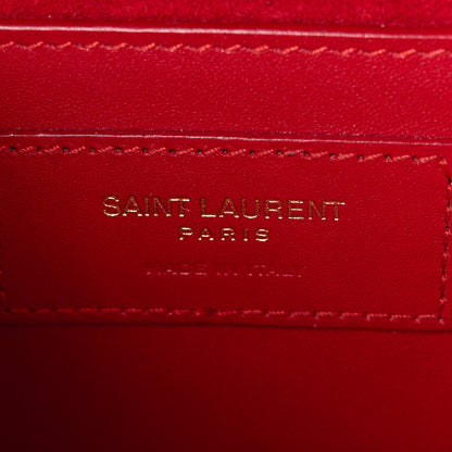 Saint Laurent Smooth Calfskin Medium Classic Monogram Kate Tassel Satchel Lipstick Red 6 of 11