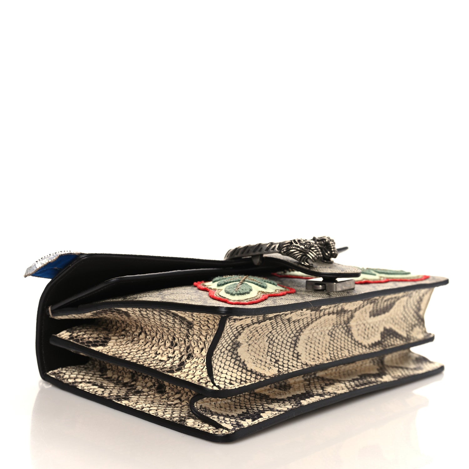 Gucci GG Supreme Monogram Python Embroidered Small Dionysus Shoulder Bag 4 of 9