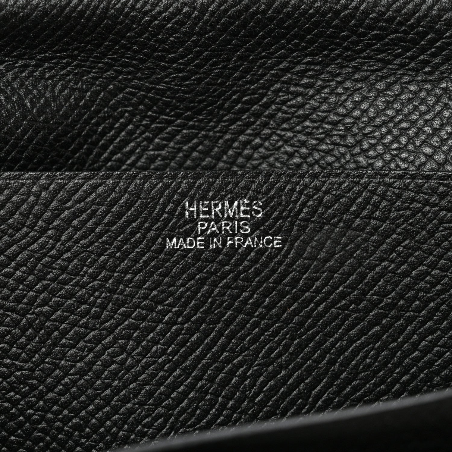 Hermes Epsom Bearn Gusset Wallet Black 7 of 14