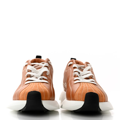 Hermes Calfskin Suede Goatskin Envol Sneakers 40 Naturel 2 of 10