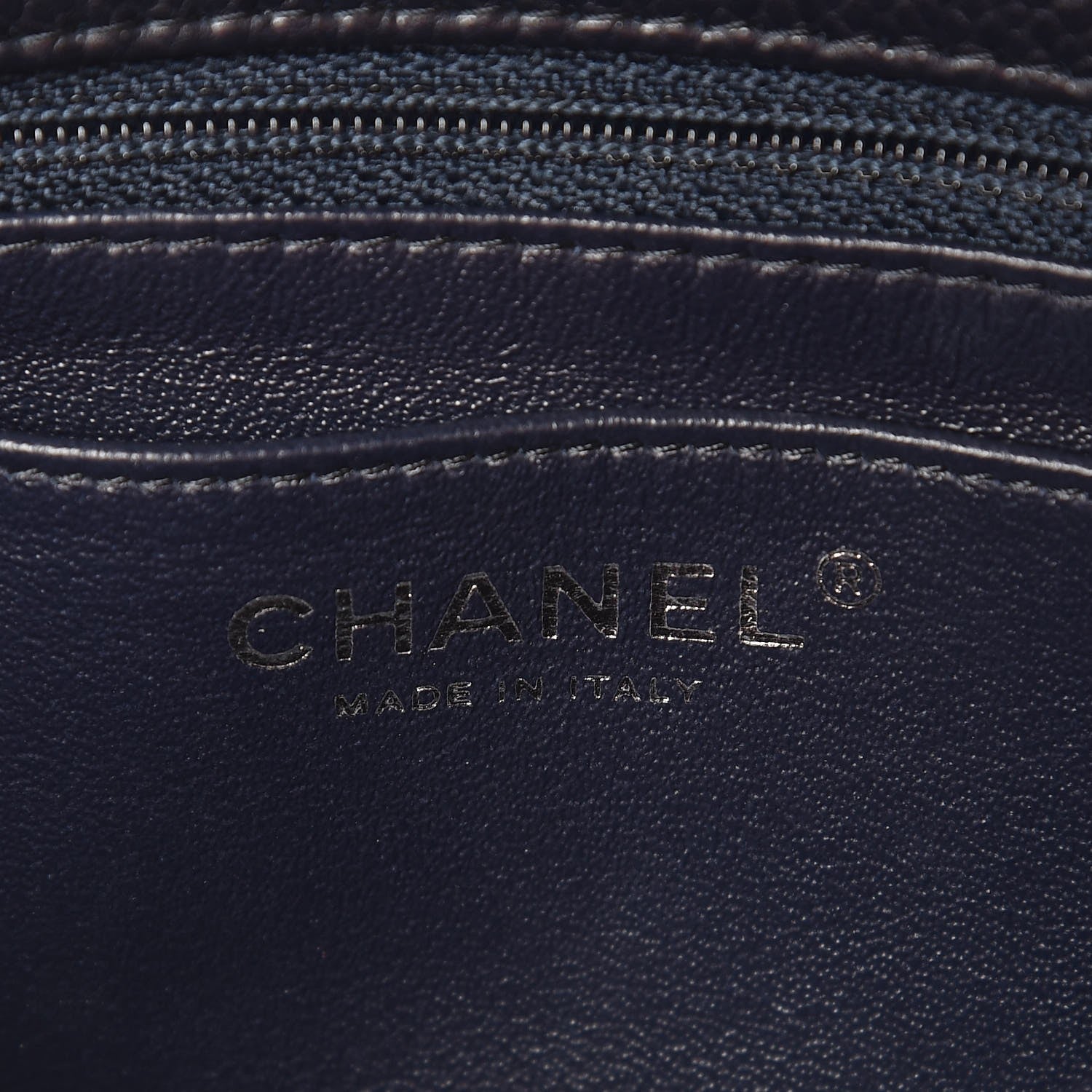 Chanel Caviar Quilted Mini Rectangular Flap Navy 6 of 9