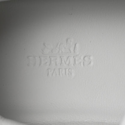 Hermes Air Mesh Suede Goatskin Bouncing Sneakers 36 Gris Lulea White 6 of 10