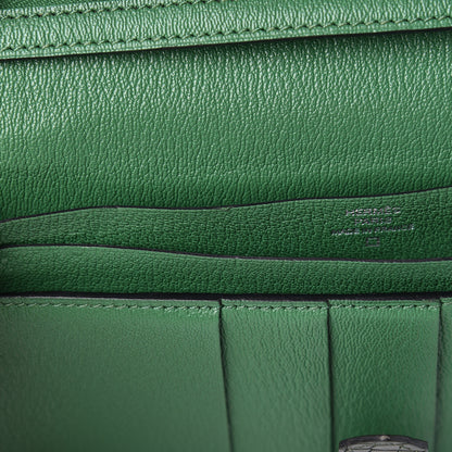 Hermes Matte Alligator Bearn Wallet Cactus 8 of 9