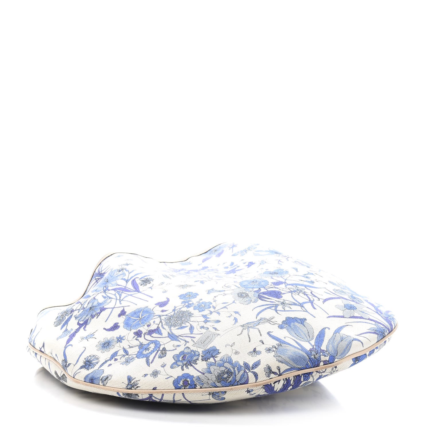 Gucci Canvas Flora Floral Large Wave Hobo Blue 4 of 12
