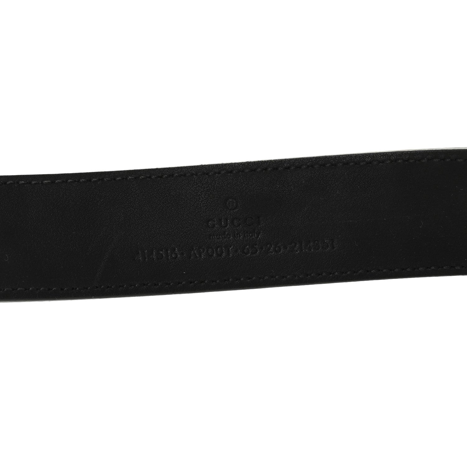 Gucci Calfskin Double G 30mm Belt 65 26 Black 3 of 6