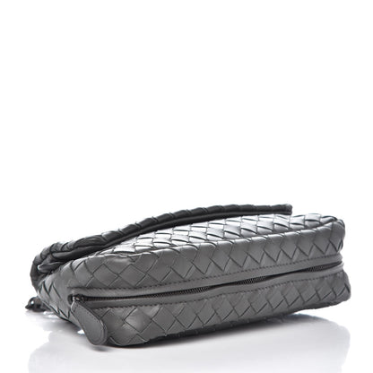 Bottega Veneta Nappa Intrecciato Mini Chain Messenger Light Grey 4 of 8