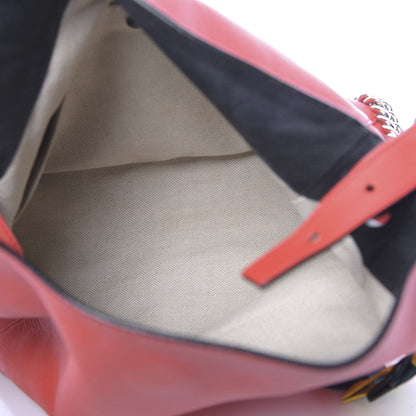 Loewe Calfskin V Bucket Bag Red 5 of 13