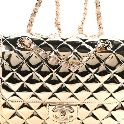 Chanel Mirror Calfskin Metallic Calfskin Quilted Hollywood Boulevard Backpack With Coin Purse Gold 11 of 12