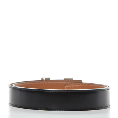 Hermes Box Togo 32mm H Belt 90 Black Gold 3 of 7