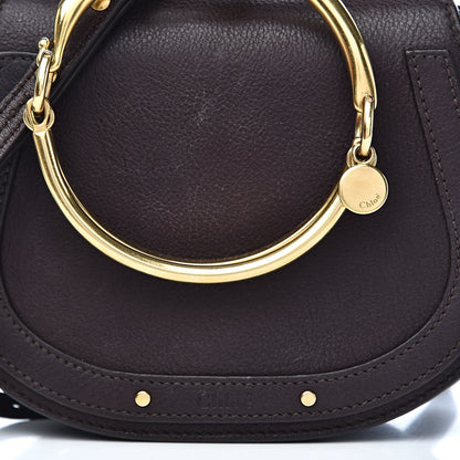 Chloe Calfskin Suede Small Nile Bracelet Bag Carbon Brown 15 of 15
