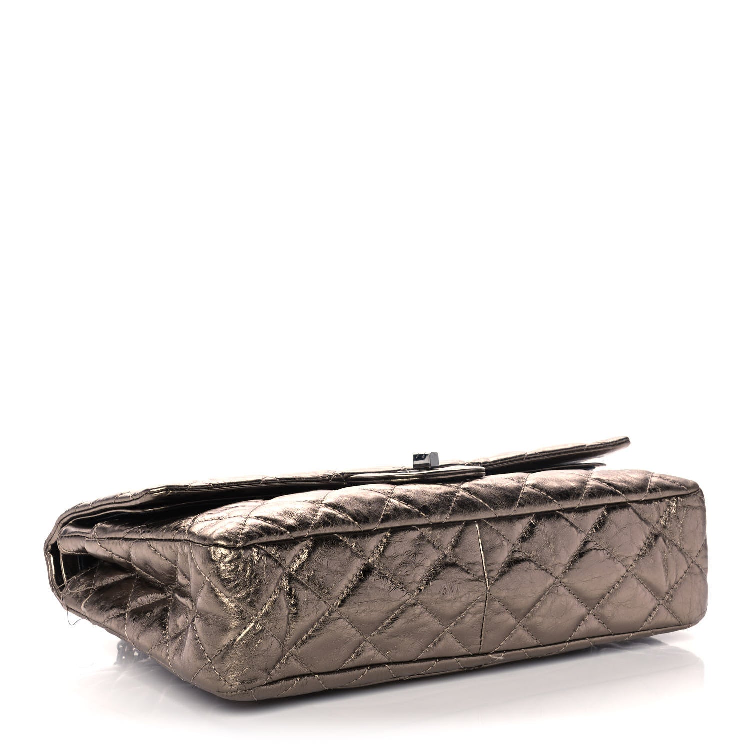 Chanel Metallic Aged Calfskin Quilted 50th Anniversary 2.55 Reissue 227 Flap Bronze 4 of 15