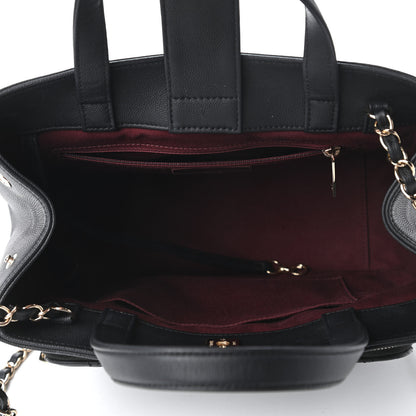 Chanel Caviar Quilted Small Business Affinity Shopping Bag Black 5 of 15