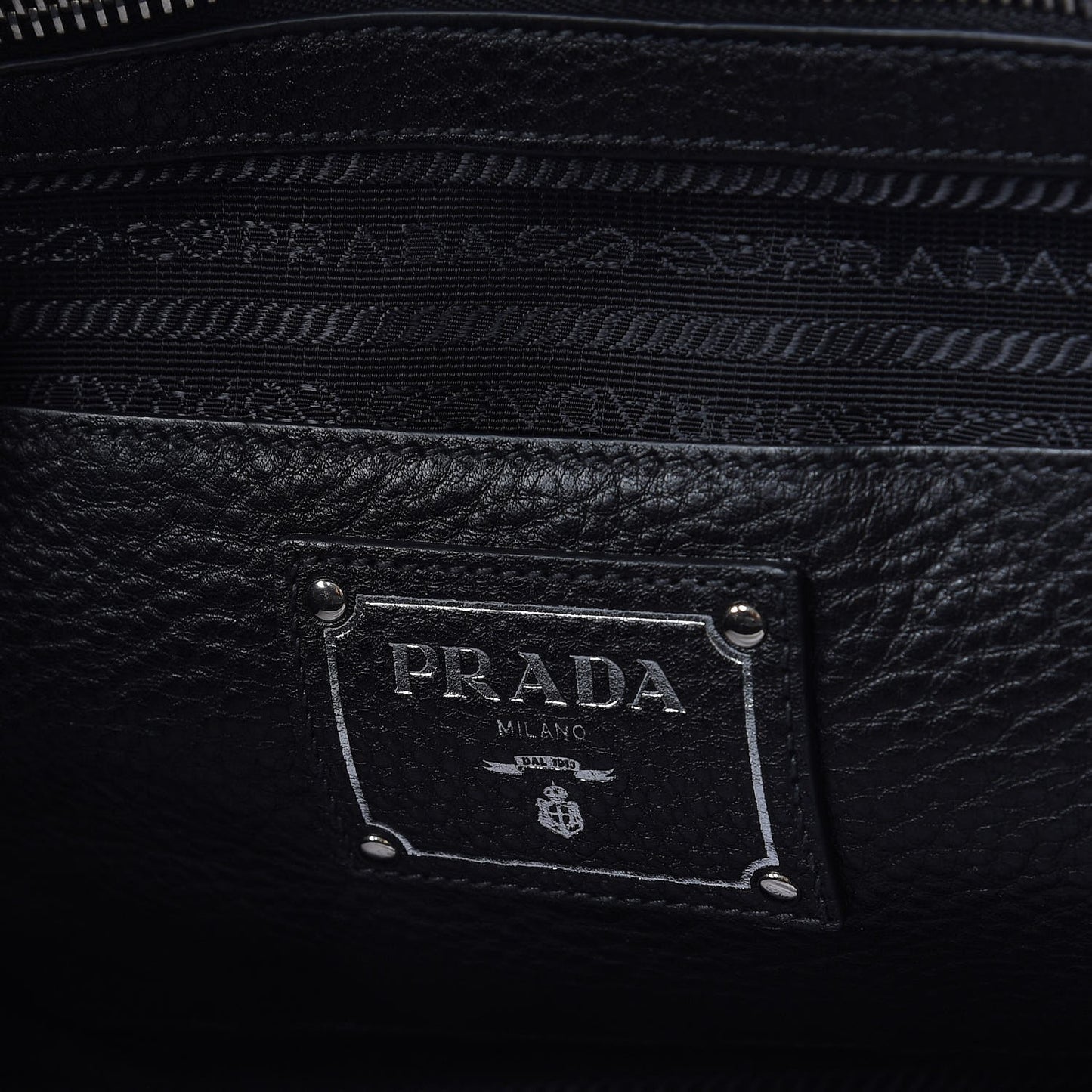 Vitello Phenix Shopping Tote Black