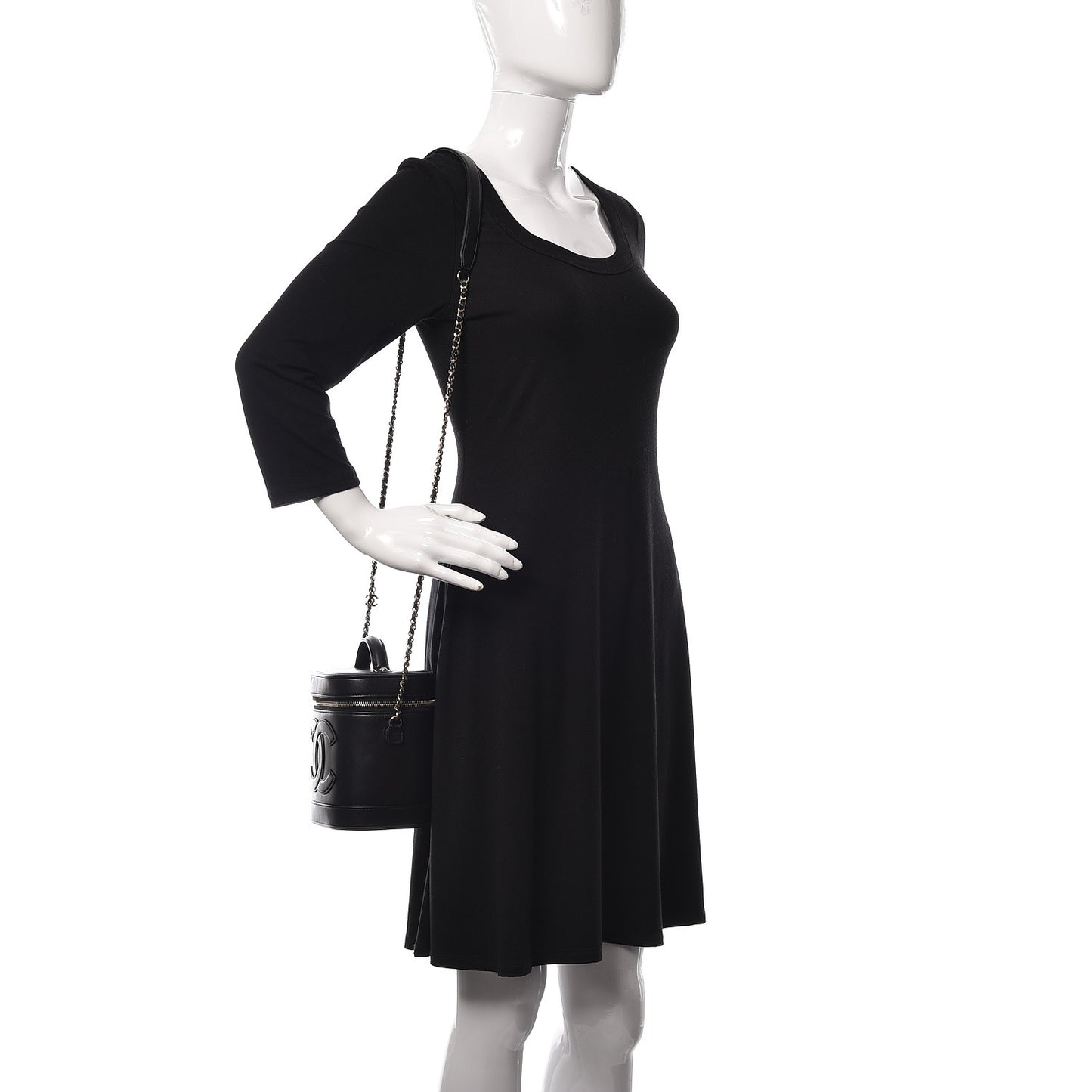 Lambskin Timeless Vanity Cosmetic Case Black