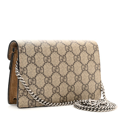 Gucci GG Supreme Monogram Super Mini Dionysus Shoulder Bag Taupe 3 of 11