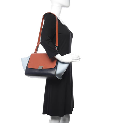 Celine Smooth Calfskin Small Tri-Color Trapeze Pale Blue 2 of 9