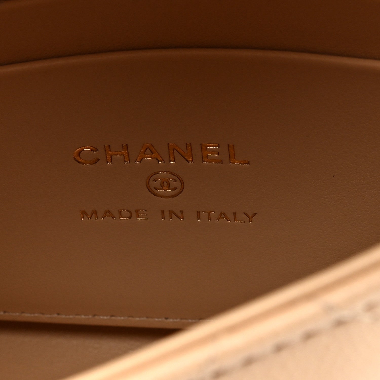 Chanel Caviar Quilted Coco Handle Clutch With Chain Beige 6 of 10