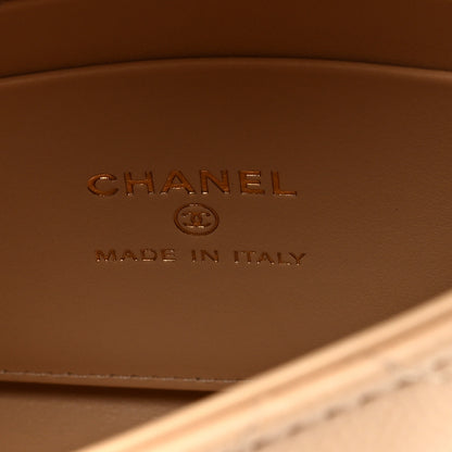 Chanel Caviar Quilted Coco Handle Clutch With Chain Beige 6 of 10