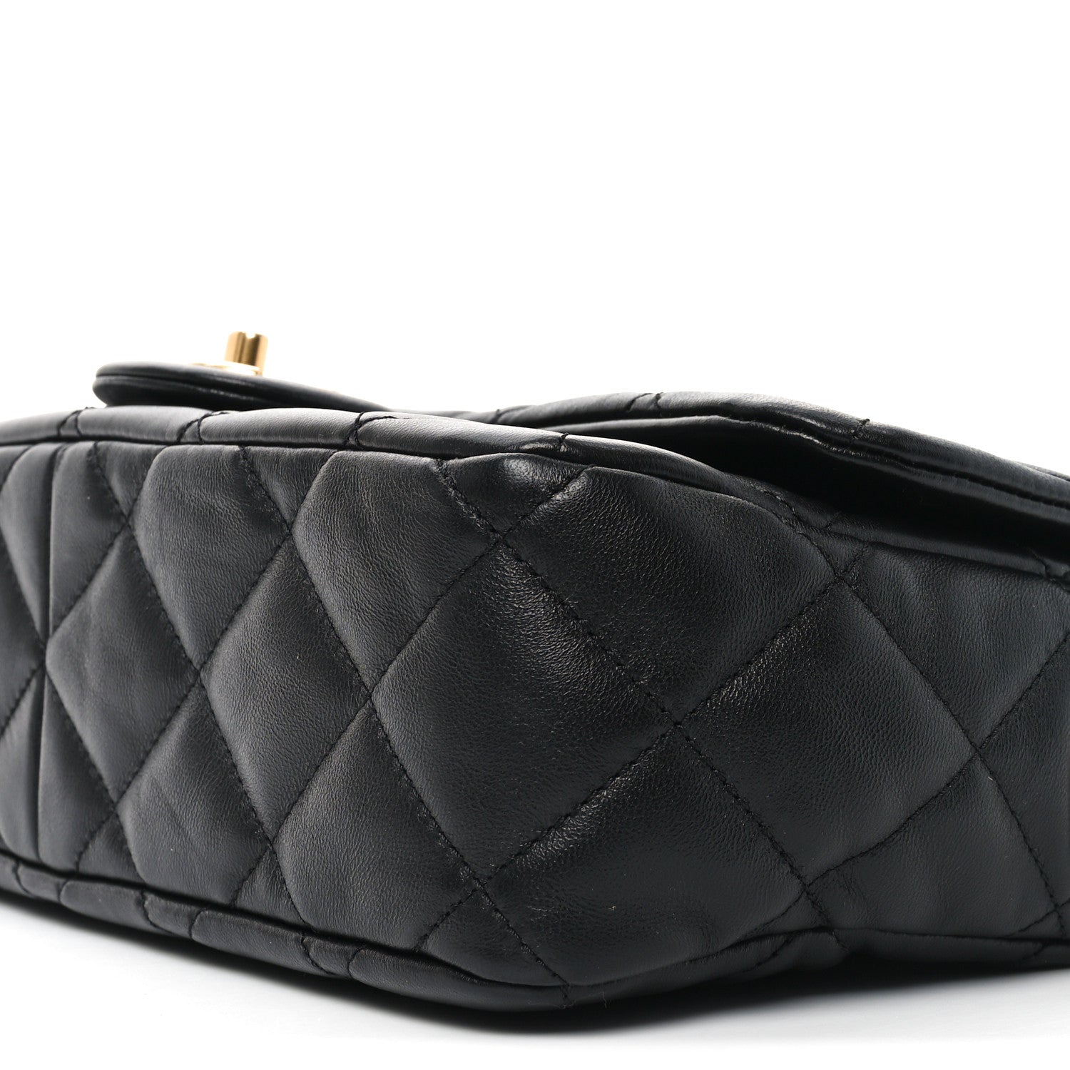 Chanel Lambskin Quilted Crossbody Flap Black 10 of 10