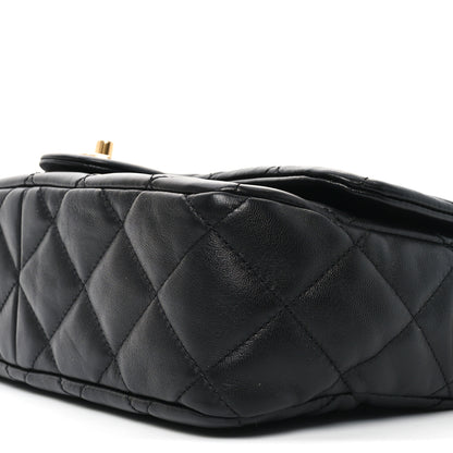 Chanel Lambskin Quilted Crossbody Flap Black 10 of 10